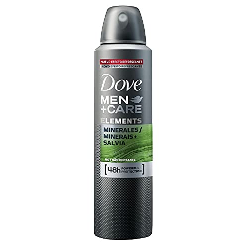 Desodorante Antitranspirante Aerosol Dove Men+Care Minerais + Sálvia 150ml, Branco