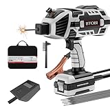 Portable Handheld Welding Machine 110V, 120A ARC Stick Welder Gun with IGBT Inverter, 6 Level Adjustable Current, Fits 1/16“-1/8” Welding Rods for DIY, Home Repair and Metalwork, Grey