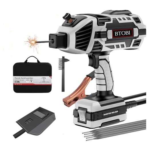 Welding Machine,Portable ARC Welder Machine Gun,IGBT Standing Handheld Welding Machine, 6 variable current adjustment,suitable for 3/32"-1/8" Stick Welder,BTOBI 110V Welder Machine Kit