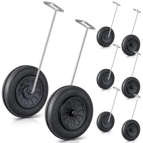 Hollowfly 3 Set Spare RC Plane Landing Gear RC Airplane Wheels Compatible with 76105&b 76108&b 76111...