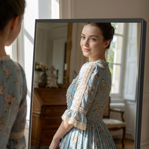 Image of Mirror Full Length 16 inchx59 inch, Rectangle Full Body Floor Mirrors with Stand