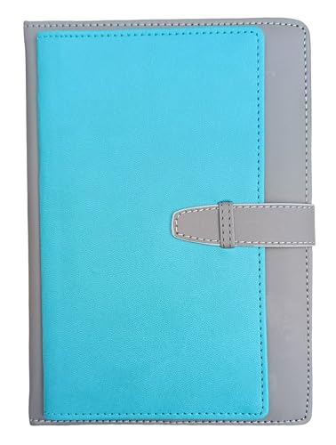 Image of AccuPrints Diary Grey Green Hard Bound A5 or 5.8 * 8.3 inches Notebook Diary with PU Leather Belt Lock Pages 200 for Office (Grey Green)