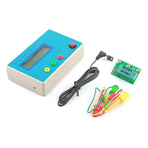 SainSmart Transistor Tester Diode Triode Capacitance ESR Meter MOS PNP NPN + Clip + Socket