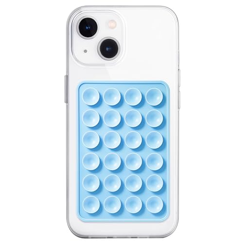 JingJinYY Silicone Suction Cup Case, Non-Slip, Sticky Phone Grip for Cell Phone, Self Adhesive Suction Phone Holder, Strong Grip for Selfies and Video