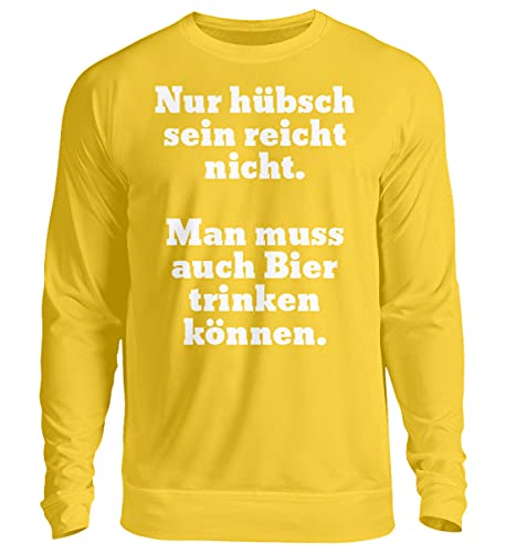 Pull unisexe bière jaune XXL vêtement pour festival et soirées