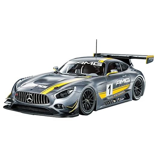 Tamiya 300024345 1:24 Mercedes AMG GT3 #1 Juguete de plástico para Coche de Carreras de Alta precisión Kit de construcción Pintar 24345