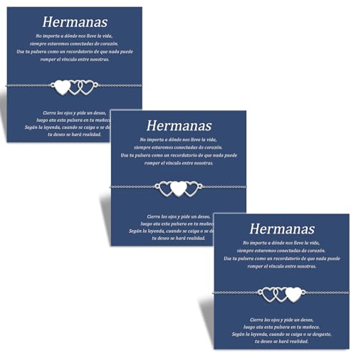 SUNSH 3 PCS Pulseras Para Hermanas, Regalo De Amor, Pulseras Para Mujeres,...