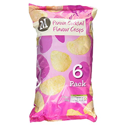 Morrisons Prawn Cocktail Flavour Crisps Multipack 6 x 25g Bags (Fixed Retail)