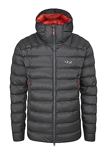 Rab Men's Electron Pro 800-Fill Down Hooded Jacket for Climbing and Mountaineering - Anthracite - XX-Large