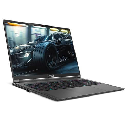 Image of MSI Creator A16 AI+ Gaming Laptop, AMD Ryzen AI 9-365, 32 GB LPDDR5x RAM, 2 TB PCIe SSD, 16 inch QHD+ (2560x1600) Display, Nvidia G-Force RTX 4060, Per-Key RGB Keyboard, W11 Pro, Lunar Gray
