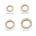 O Ring Clips 30pc Metal O Ring Snap Hook Circular Openable Keychain Bag Strap Hooks Sewing Kit Webbing Spring Loop for Plumbing, Automotive & Industrial Equipment(Gold,33mm)