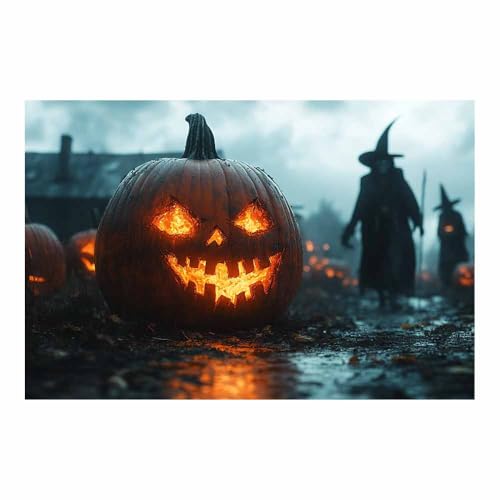 Toile fond Halloween citrouille squelette décor mural horreur 70x100