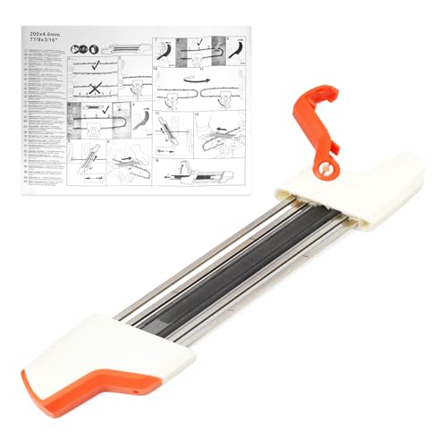 YIYANTO 56057504304 2 in 1 Easy File Chainsaw Chain Sharpener Replacement for Stihl Chainsaw 0.325in Pitch Chain Sharpener Tool Diameter 3/16 4.8mm Filing Guide File Replace 5605 750 4304