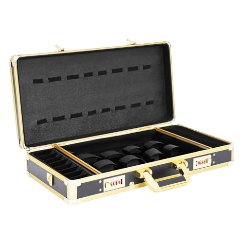 banborba Hairdressing Tool Box, Barber Carrying Case, Portable Barber Stylist Travel Bag, Professional Beauty Salon Stylist Suitcase, Hair Clipper Storage Display Box with Secure Lock