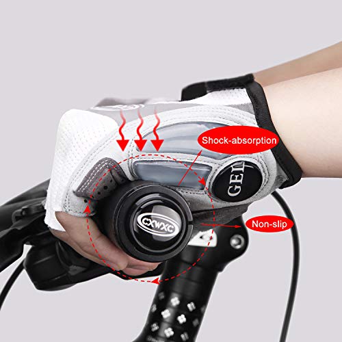 Cxwxc Cycling Gloves For Men Women - Breathable Gel Road Mountain Bike Riding Gloves - Anti-Slip Half Finger Glove For Fitness Cycling Training Outdoor Sports #TOP4