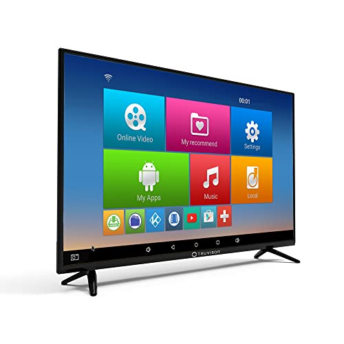 Image of Truvison TX3271TS Slim LED TV, 32 Inch-80 cm Android Smart LED TV, 1GB RAM, 8GM ROM, Display Technology - True Color Technology, 20w Speakers, 2 HDMI, 2 USB Port, IR Technology, WiFi, Mira Cast.