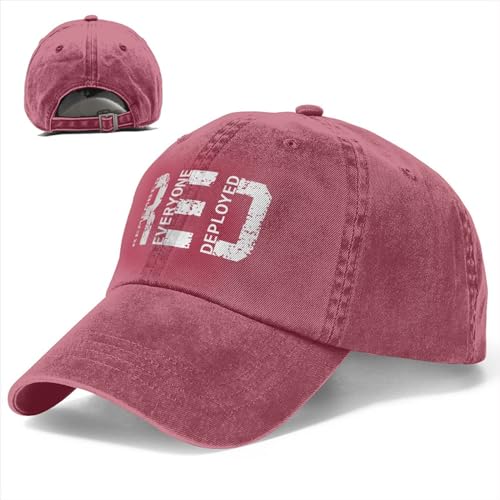 Gorra baseball Remember Everyone Deployed roja unisex talla única miniatura 4