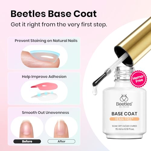 Image of Beetles Blooming Gel & Base Top Coat Set 3PCS 15ml HEMA Free, Quick Spreading Marble Effect No Wipe Top Coat Long Lasting Soak Off UV LED Gel Nail Polish Kit for Nail Art DIY Gifts for women