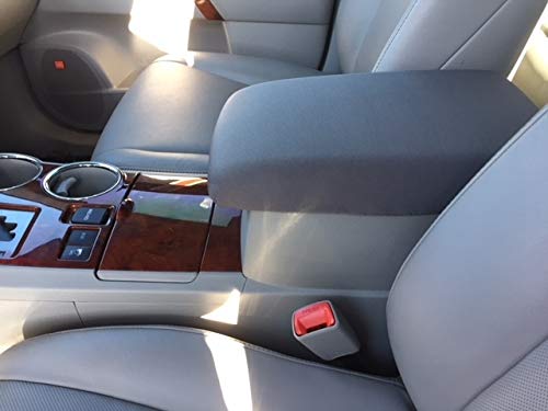 Auto Console Covers- Fits The Toyota Highlander 2008-2013 Center Console Armrest Lid Cover Waterproof Neoprene Fabric- Gray