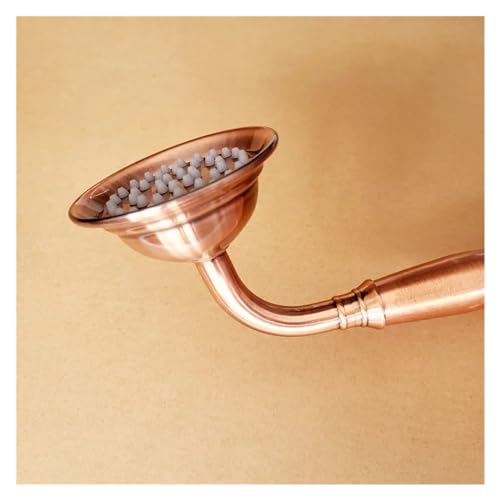Cabezal de ducha de mano contra roturas de latón macizo y cobre antiguo 7
