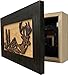 Bellewood Designs Hidden Gun Storage Cabinet with Deer Scene - Wall-Mounted Gun Safe to Securely Store Your Firearm