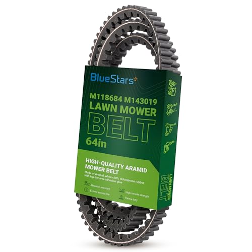 Image of BlueStars M118684 M143019 M144677 Mower Deck Belt Cogged Belt 5 /8 inch x 64 inch