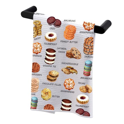 BDPWSS Cookie Kitchen Towel Cookie Baking Lover Gift Pastry Chef Gift Cookie Baker Gift Cookie Kitchen Gift Dessert Chef Gift (Cookie TW)