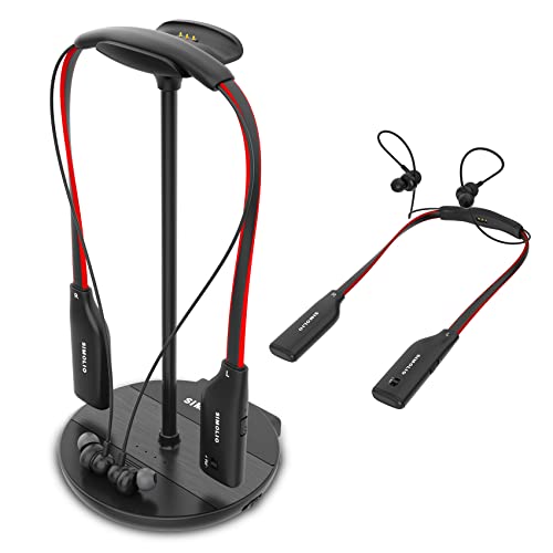 SIMOLIO Wireless Headphones for TV Watching with Charging Stand & Spare