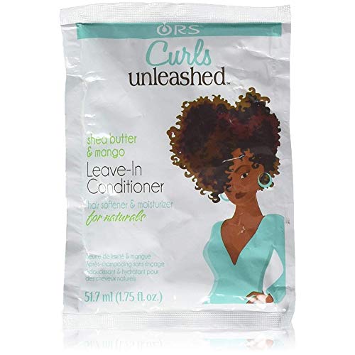 Curls Unleashed Shea Butter and Mango Moisturizing Leave-In Conditioner, 1.75 Ounce Travel Packet (Pack of 4)