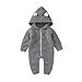 Produktbild VICROAD Baby Strampler mit Kapuze für Neugeborene Mädchen Jungen Einteiler Warm Pullover Reißverschluss Overall