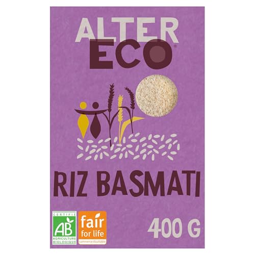 ALTER ECO - Riz Basmati Bio - Riz Équitable - Prêt en 11 Minutes - 400 g