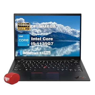 Lenovo ThinkPad X1 Gen 9 Ultrabook, 14'' FHD WUXGA 1920x1200, Core i5 11th Gen i5-1135G7, 8GB RAM, 256GB SSD, Intel Evo Platform, Wi-Fi 6, Windows 11 Pro Business Laptop