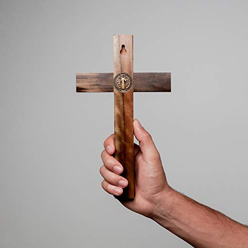 Intercession Wall Wood Cross Crucifix (10 In - Antique Gold) #TOP6