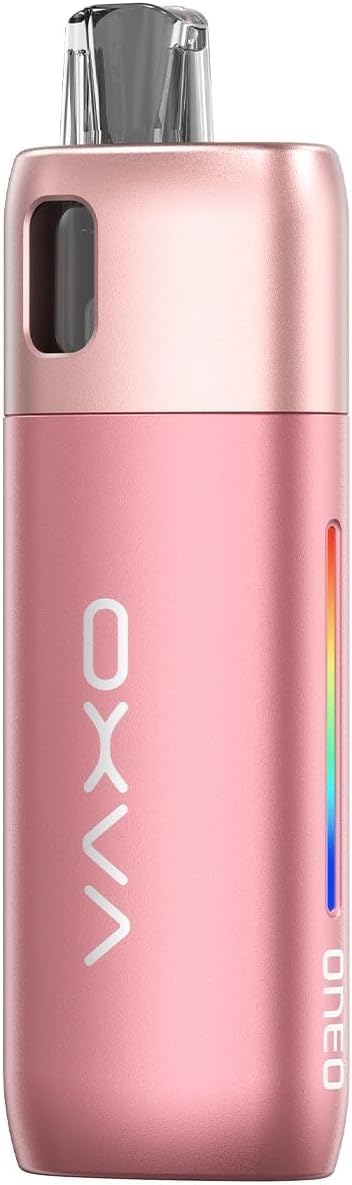Oxva Oneo Pod Kit, Ergonomic AFC, 1600mah Large Battery, Metal Body Design, Durability & Reliability, Adjustable RGB Lights, 2ml Cartridge No Nicotine, (Phaton Pink)
