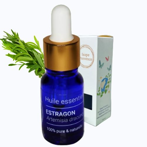 Aceite esencial de Estragón francés, 10 ml, 100% puro y natural, Productor/Cosecha del Sur de Drôme, empresa familiar durante más de 60 años