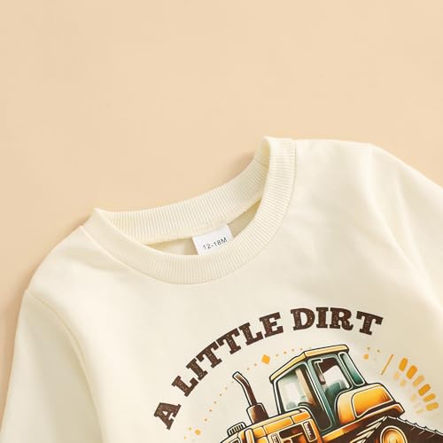 Toddler Boy Clothes Western Farm Letter/Animal/Tractor/Corn Sweatshirt Crew Neck Long Sleeve Shirt Pullover Tops4