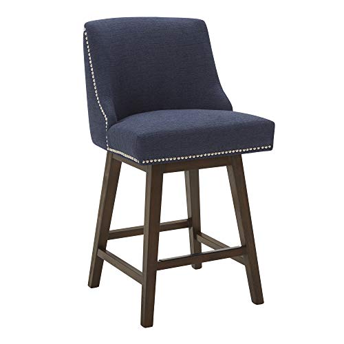 CHITA Counter Height Swivel Barstool, Performance Fabric Stool, 26