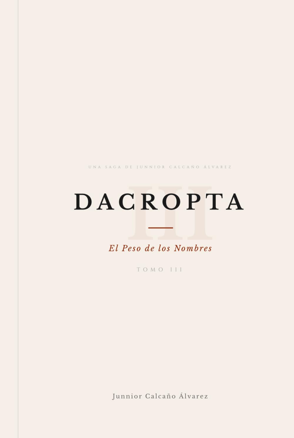 DACROPTA: El Peso de los Nombres (TOMO III) (DACROPTA: La Luz que Oscurece)