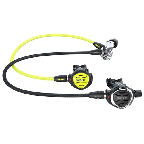 SEAC Set IT500 Ice 230 INT Regulator + Octopus with Mate Reg Bag – High Performance, Cold Water Certified, Ergonomic Design, Venturi & Exhaust Deflector Technology