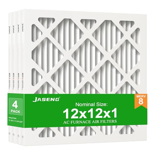 Image of 12x12x1 MERV 8 Air Filter, 4-Pack for Furnace HVAC
