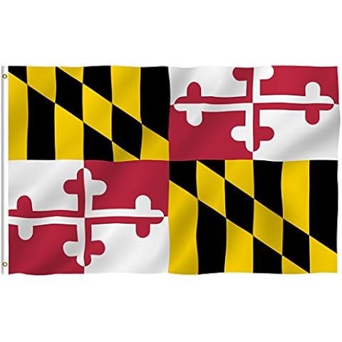 Maryland 3'x5' Polyester Flag Cover