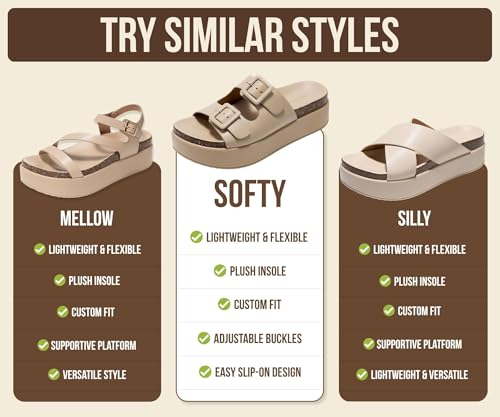 Image of Project Cloud Platform Sandals Women - Plush & Soft Insole Wedge Slides for Women Footwear - Beach Essential Wedge Sandals for Women 2026 (Softy)