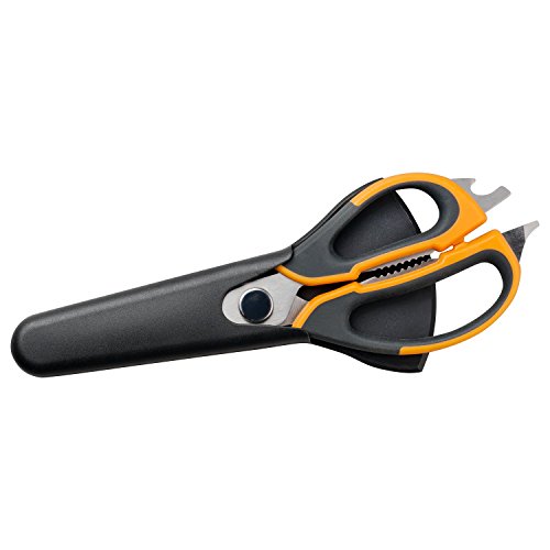 Deiss PRO Kitchen Scissors– Heavy Duty Scissors for Kitchen – 8-in-1 Multi-Purpose Kitchen Shears – Vegetable Peeler, Fish Scaler, Poultry Shears, Herb Scissors – Magnetic Holder - Image 6