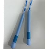 [JUMP Yuedong] 2026 ビーズ縄跳び 全年齢対応 リズム感アップ｜耐ねじれ・絡まりにくい｜競技用・トレーニング用｜ダイエット・フリースタイル・フィットネス対応｜高い操作性・スムーズ回転｜ロングハンドル・滑り止めグリップ｜長さ調整可｜男女兼用｜学校・家庭・室内・ジム・屋外対応｜収納袋付き・カラー選択可 (6mm-ブルー)