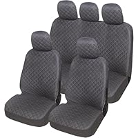 Dolyues Set completo di coprisedili per auto con motivo giraffa marrone con copertina anteriore e copertura per panca posteriore divisa adatta per la maggior parte delle auto Dolyues Set completo di coprisedili per auto con motivo giraffa marrone con copertina anteriore e copertura per panca posteriore divisa adatta per la maggior parte delle auto
