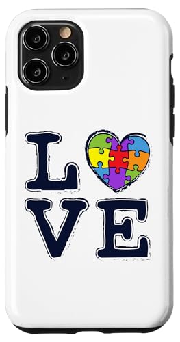 ���ǌ[������ Love Accept Advocate Support Autism �X�}�z�P�[�X iPhone 11 Pro �p