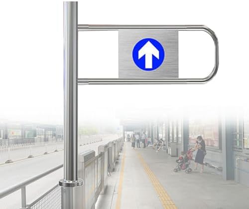 Stainless Steel Swing Gate - One-Way Safety Barrier Door for Supermarkets, Libraries, Scenic Stores, and High-Traffic Areas, Durable & Secure Access Control