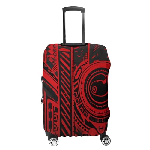 Black And Red Luggage Cover, Washable Elastic Suitcase Cover Protector Fit 18-32 Inch Luggage4