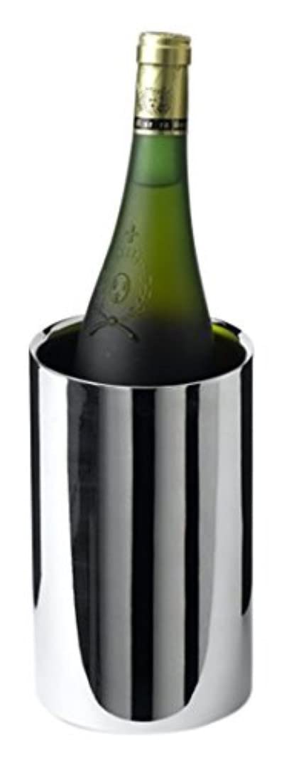 Genware NEV-003P Polished Wine Cooler, Stainless Steel, 12 ø x 20 cm