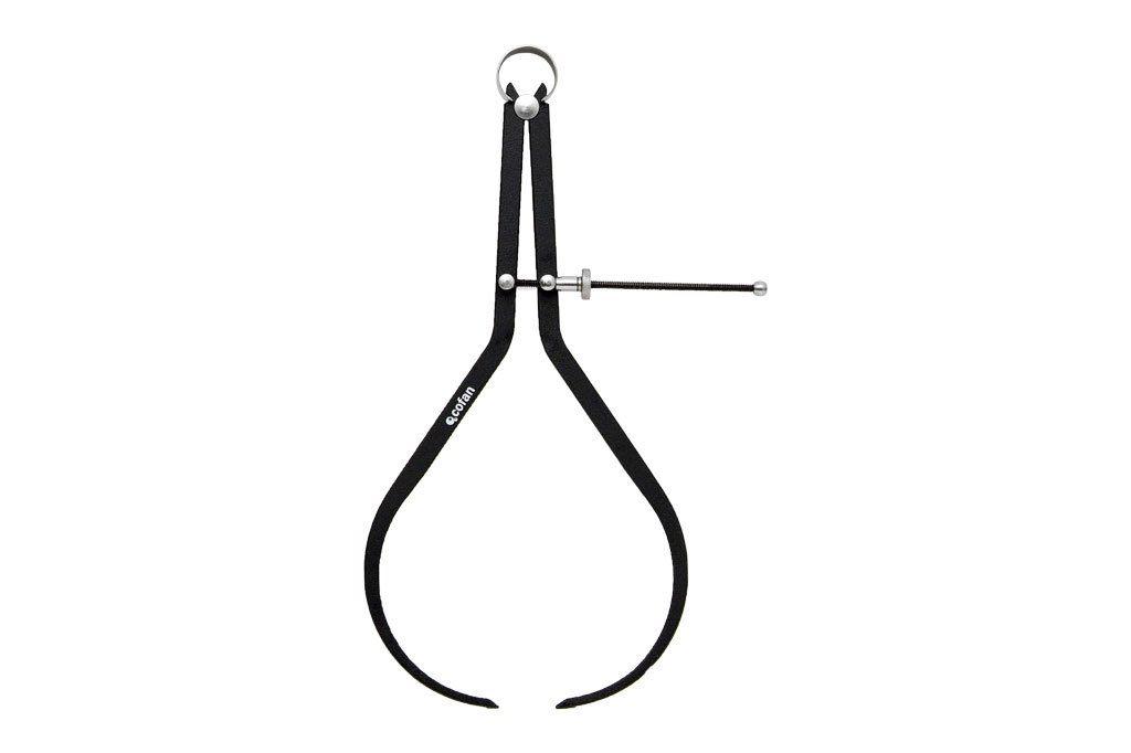 Compas de mesure extérieur 250mm à ressort avec molette de blocage